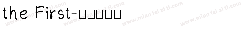 the First字体转换